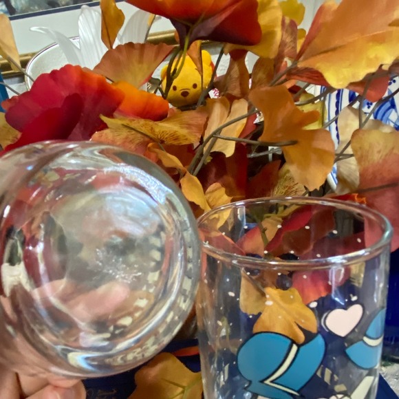 (2) Welcome Friends Anchor Hocking‎ 1988 Drinking Glasses Pair Vintage Cute - Picture 5 of 6
